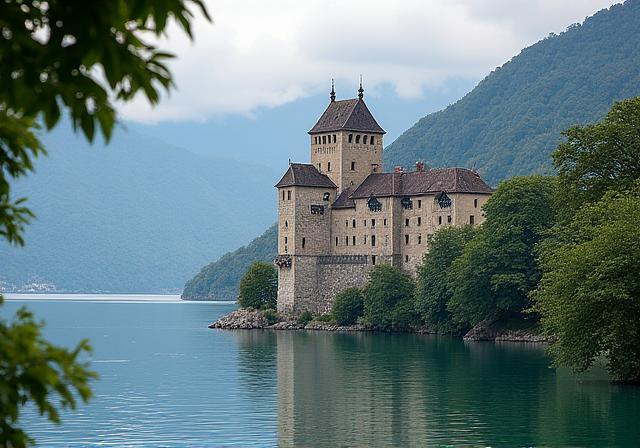 Schloss Chillon am Genfersee